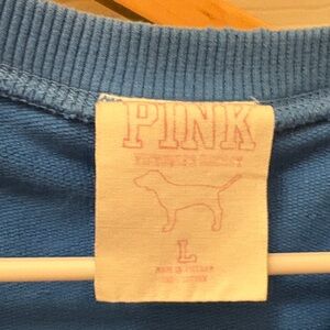 Y2K Victoria's Secret PINK Blue Crewneck Sweater